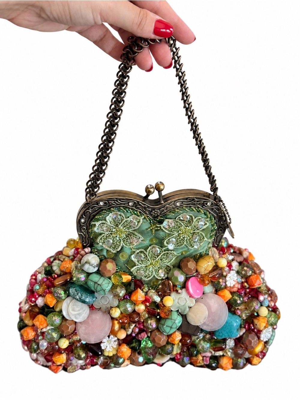 VINTAGE Mary Frances “Trinket” Handbag READ DESCRIPTION ⬇️